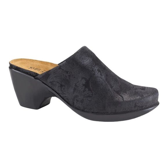 Naot Dream Black Nubuck Leather Clogs Mules Size 10 - Picture 1 of 8